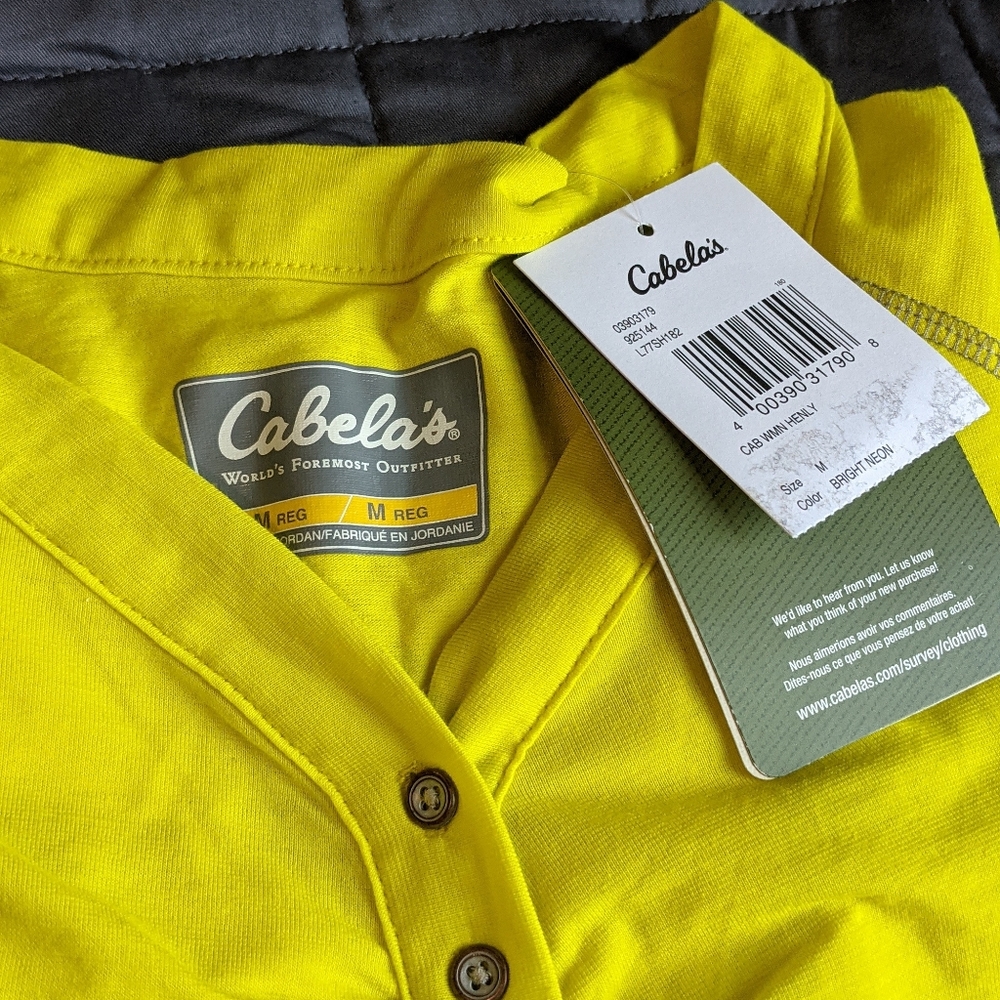 Cabela’s Yellow Neon Long Sleeve